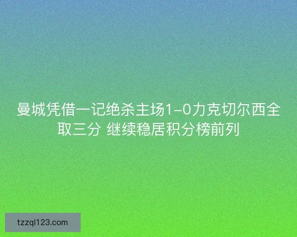 曼城凭借一记绝杀主场1-0力克切尔西全取三分 继续稳居积分榜前列